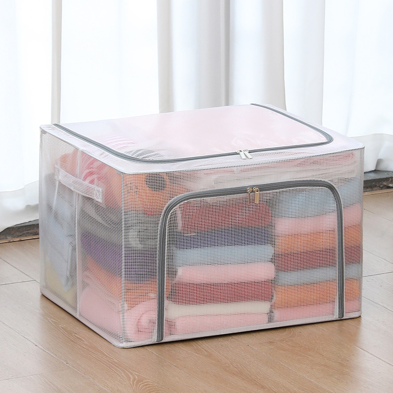 Faltbare, durchsichtige PVC-Aufbewahrungsbox mit großem Fassungsvermögen