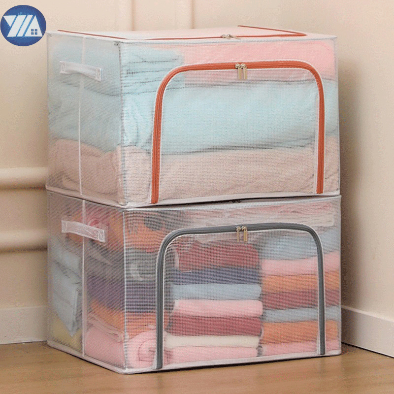 Faltbare, durchsichtige PVC-Aufbewahrungsbox mit großem Fassungsvermögen Faltbare, durchsichtige PVC-Aufbewahrungsbox mit großem Fassungsvermögen