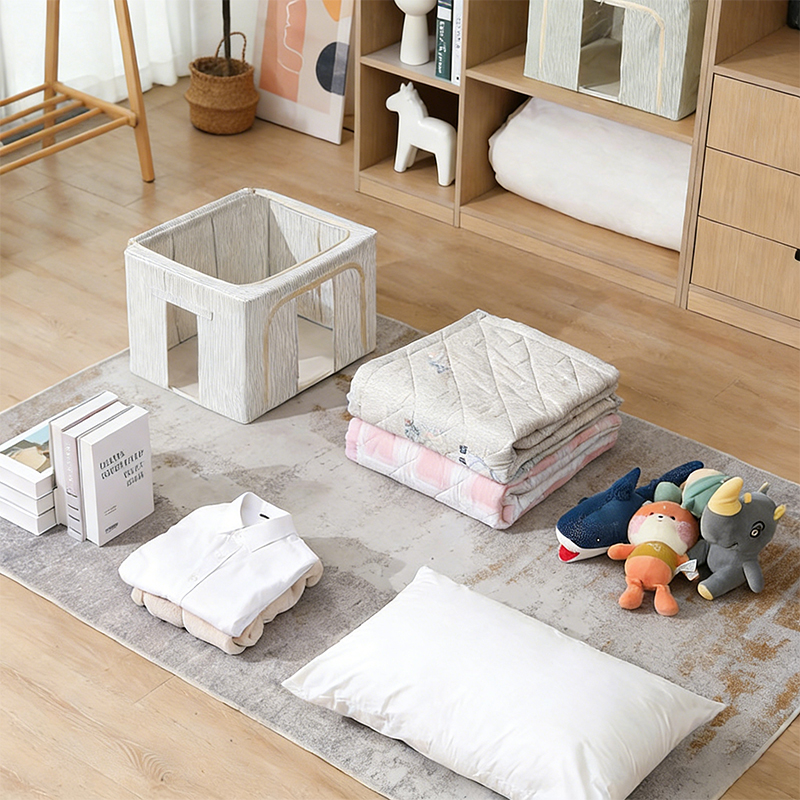 Feuchtigkeitsdichte Aufbewahrungsbox aus Leinen mit Stahlrahmen