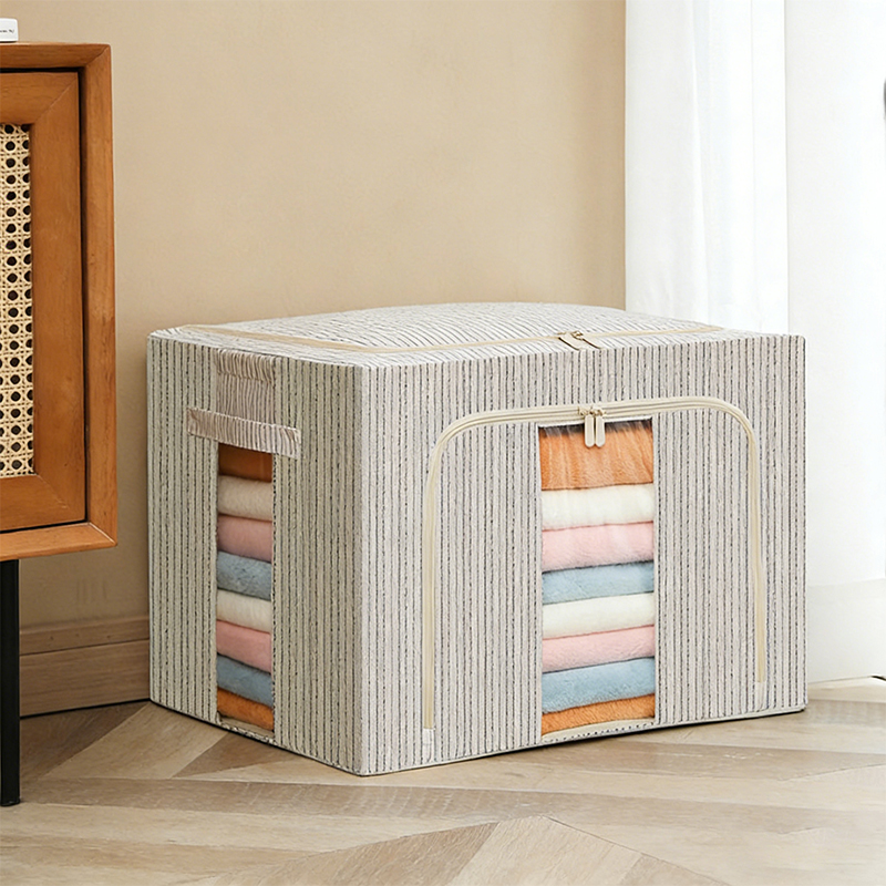 Feuchtigkeitsdichte Aufbewahrungsbox aus Leinen mit Stahlrahmen