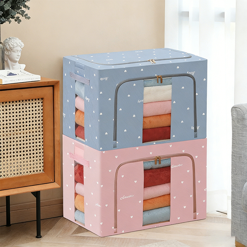 Gabardine Stapelbare Aufbewahrungs-Organizer-Box für Kleidung