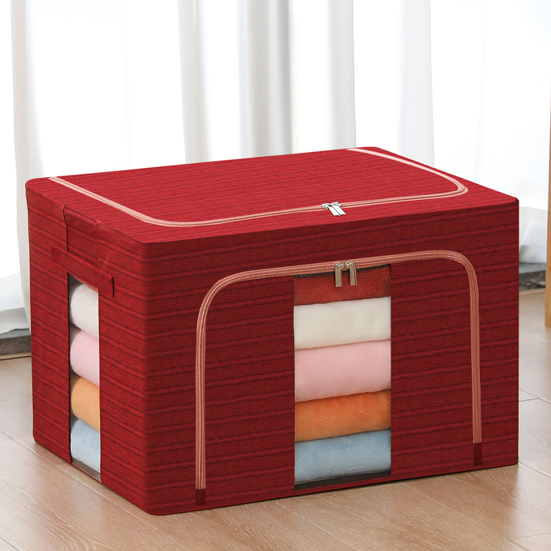 Faltbare Aufbewahrungsbox aus kationischem Stahl mit Fenster