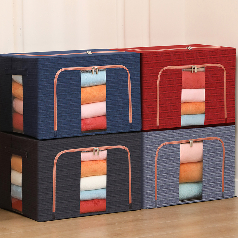 Faltbare Aufbewahrungsbox aus kationischem Stahl mit Fenster Faltbare Aufbewahrungsbox aus kationischem Stahl mit Fenster