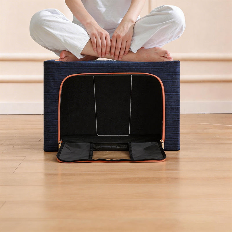 Faltbare Aufbewahrungsbox aus kationischem Stahl mit Fenster Faltbare Aufbewahrungsbox aus kationischem Stahl mit Fenster