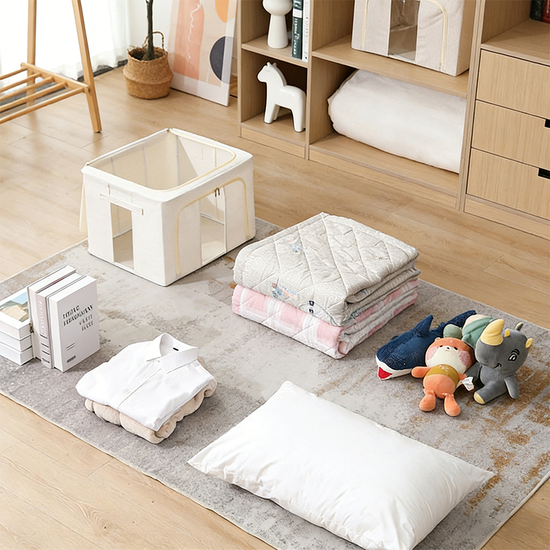 Stabiler Aufbewahrungsbox-Organizer aus Segeltuch mit Griff