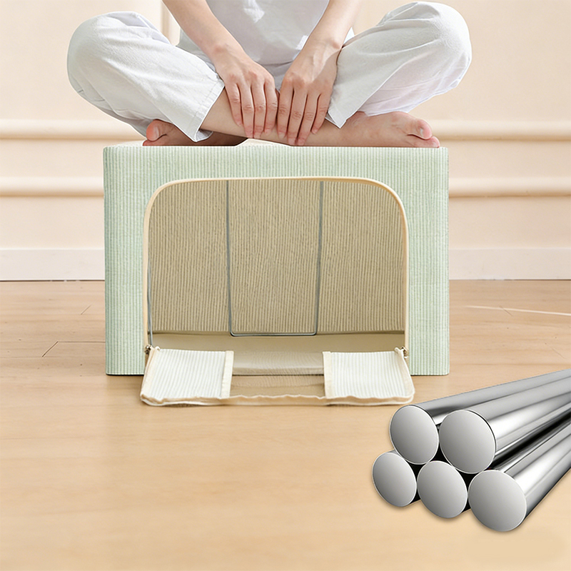 Faltbare, stapelbare Aufbewahrungsboxen aus Leinenstoff