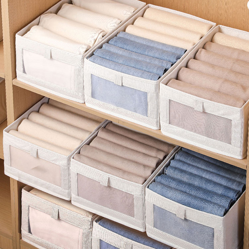 Stoff Klappschublade Kleider Aufbewahrungsbox für Schrank Stoff Klappschublade Kleider Aufbewahrungsbox für Schrank