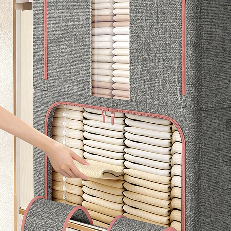 Organizer für Aufbewahrungsboxen aus Baumwollleinen für den Haushalt Organizer für Aufbewahrungsboxen aus Baumwollleinen für den Haushalt